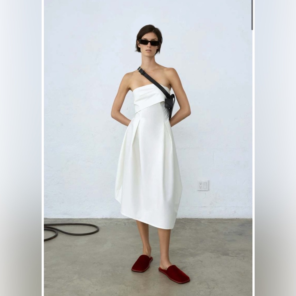 Cordera white strapless dress, one size fits most